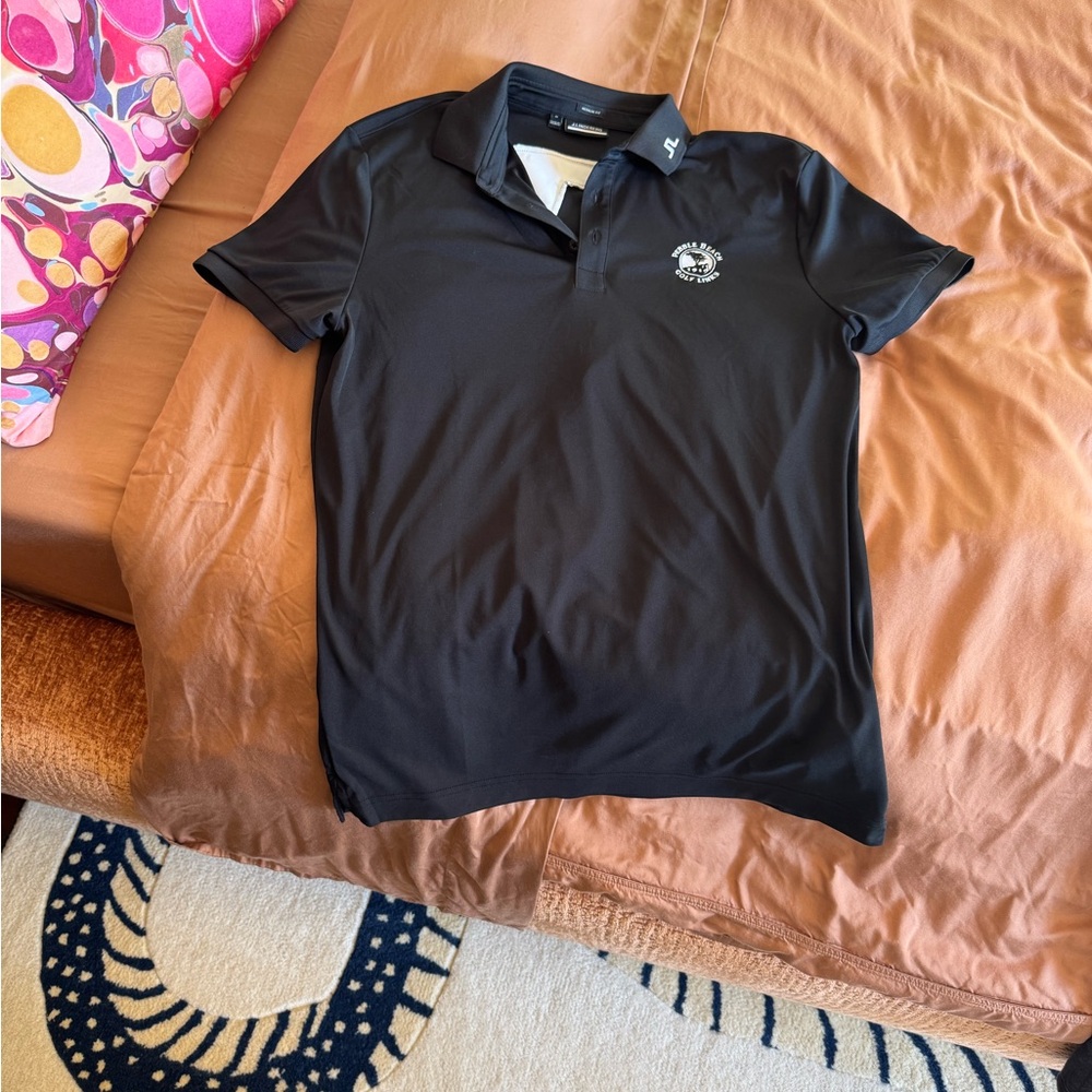 J.LINDEBERG pebble beach Black Polo Shirt size M